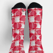 Naadloze Valentijnsdag rode harten, gevlekt Sokken (Top)