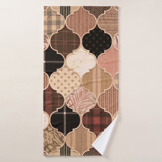 Naadloze variëteit van textureerde Marokkaanse Teg Badhanddoek (Badhanddoek)