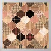 Naadloze variëteit van textureerde Marokkaanse Teg Poster (Voorkant)