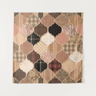 Naadloze variëteit van textureerde Marokkaanse Teg Wandkleed