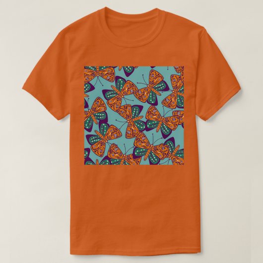 Naadloze  verkutte butterflys t-shirt (Design voorkant)