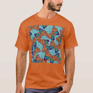 Naadloze  verkutte butterflys t-shirt