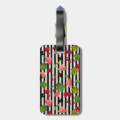 Naadloze verse vruchten Waterverf Cartoon C Bagagelabel (Achterkant verticaal)