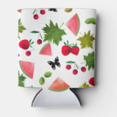 Naadloze verse vruchten Waterverf Cartoon C Blikjeskoeler (Voorkant)