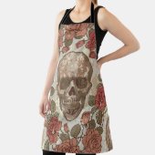 naadloze versiering in retro-stijl met schedels en schort (Insitu)