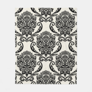Naadloze versiering met decoratieve elementen. Fre Fleece Deken