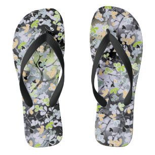 Naadloze vertakkingen van abstracte veer blabla teenslippers