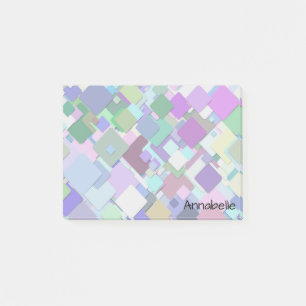 Naadloze vierkanten met architecturaal ontwerp post-it® notes