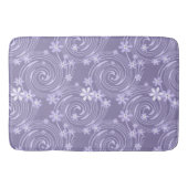 Naadloze violet zwenklavander; bloemen flora badmat (Voorkant)