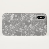Naadloze violet zwenklavander; bloemen flora Case-Mate iPhone case (Achterkant (horizontaal))