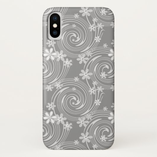 Naadloze violet zwenklavander; bloemen flora Case-Mate iPhone case (Achterkant)