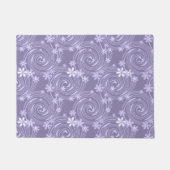 Naadloze violet zwenklavander; bloemen flora deurmat (Voorkant)