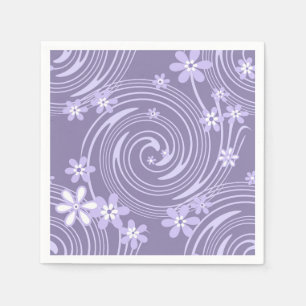 Naadloze violet zwenklavander; bloemen flora servet