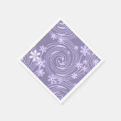 Naadloze violet zwenklavander; bloemen flora servet (Hoek)