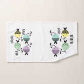 Naadloze vis abstract scandinavië moderne zee bad handdoek (Handdoek)