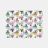 Naadloze vis abstract scandinavië moderne zee fleece deken (Voorkant (Horizontaal))