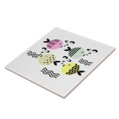 Naadloze vis abstract scandinavië moderne zee tegeltje (Zijkant)