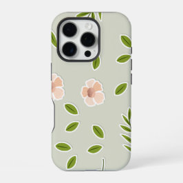 Naadloze vlakke floral element cartoon patroon iPhone 16 pro hoesje