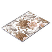 Naadloze vlinders vliegen motteninsecten vliegen. notitieboek (Linkerzijde)