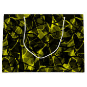 Naadloze vloeistof abstract zwarte groene moderne  groot cadeauzakje (Voorkant)