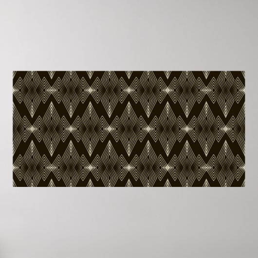  naadloze vormgeving met gestileerde vorm poster (Voorkant)