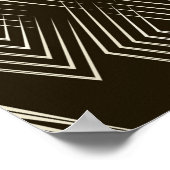  naadloze vormgeving met gestileerde vorm poster (Hoek)