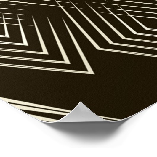  naadloze vormgeving met gestileerde vorm poster (Hoek)