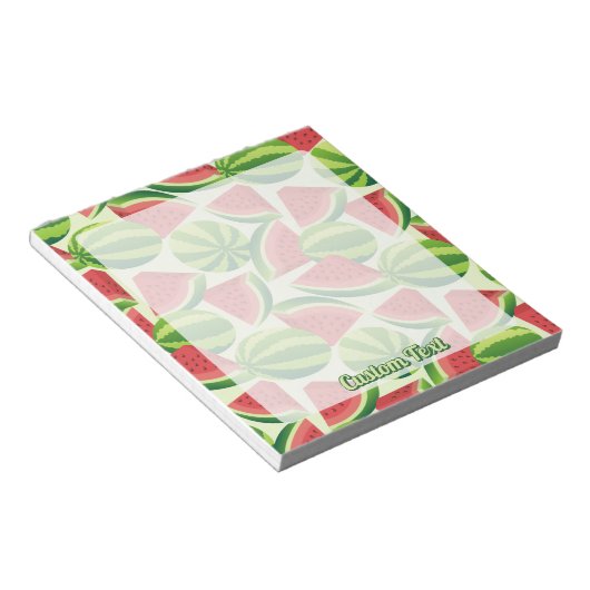 naadloze watermeloen achtergrond notitieblok (Schuin)