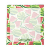 naadloze watermeloen achtergrond notitieblok (Voorkant)