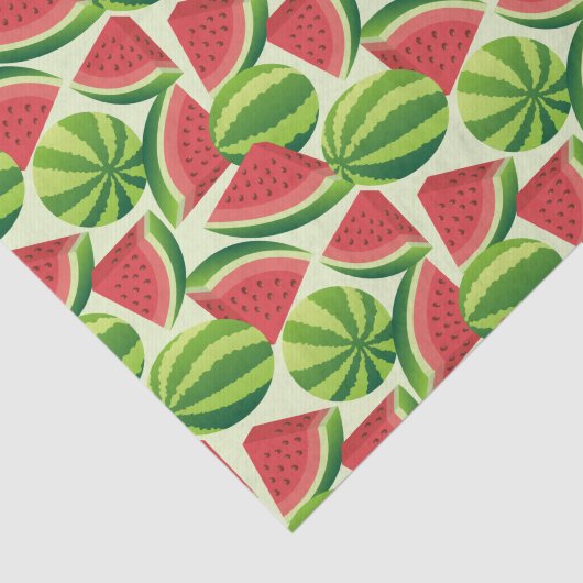 naadloze watermeloen achtergrond tissuepapier (Detail)