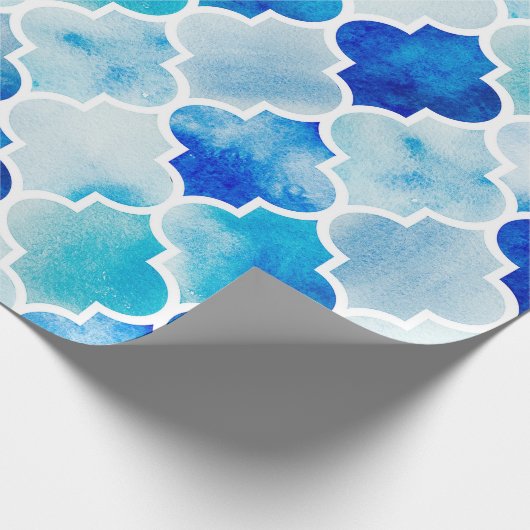 Naadloze waterverf achtergrond. Mooie handdra Cadeaupapier (Hoek)