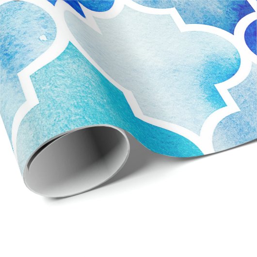 Naadloze waterverf achtergrond. Mooie handdra Cadeaupapier (Rol Hoek)