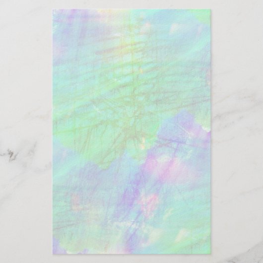 naadloze waterverf blauw, groen briefpapier (Voorkant)