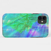 naadloze waterverf blauw, groen Case-Mate iPhone case (Achterkant (horizontaal))