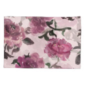 Naadloze Waterverf Bloemen Illustratiepatroon Kussensloop (Achterkant)