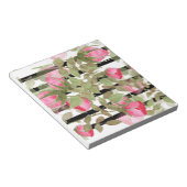 Naadloze waterverf bloemen roze roze roze roze rom notitieblok (Schuin)