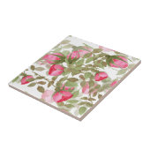 Naadloze waterverf bloemen roze roze roze roze rom tegeltje (Zijkant)