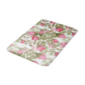 Naadloze waterverf bloemen roze roze roze rozen fl badmat (Gekanteld)