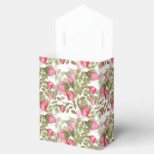 Naadloze waterverf bloemen roze roze roze rozen fl bedankdoosjes (Geopend)