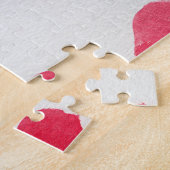 Naadloze waterverf harten: romantisch patroonontwe legpuzzel (Zijkant)