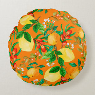 naadloze waterverf illustratie achtergrondmix rond kussen