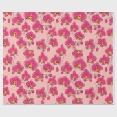 Naadloze waterverf orchideeën falaenopsis bloemen  cadeaupapier (Vlak)