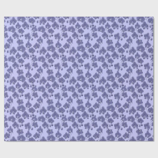 Naadloze waterverf orchideeën falaenopsis bloemen cadeaupapier (Vlak)