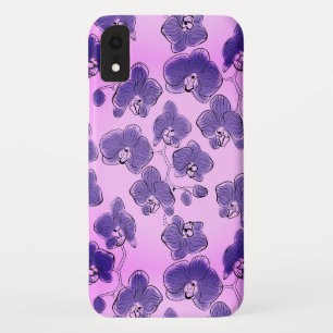 Naadloze waterverf orchideeën falaenopsis bloemen Case-Mate iPhone case