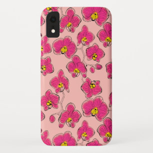 Naadloze waterverf orchideeën falaenopsis bloemen  Case-Mate iPhone case