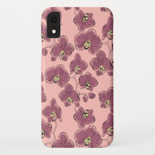Naadloze waterverf orchideeën falaenopsis bloemen  Case-Mate iPhone case