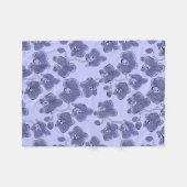 Naadloze waterverf orchideeën falaenopsis bloemen  fleece deken (Voorkant (Horizontaal))