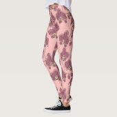 Naadloze waterverf orchideeën falaenopsis bloemen  leggings (Links)