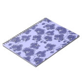 Naadloze waterverf orchideeën falaenopsis bloemen  notitieboek (Linkerzijde)