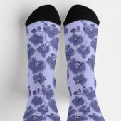 Naadloze waterverf orchideeën falaenopsis bloemen  sokken (Top)